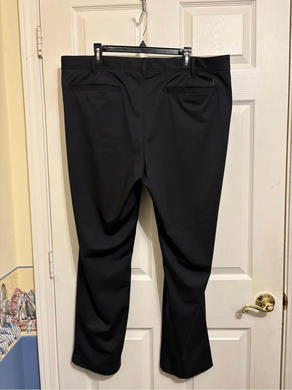 Lands' End Traditional Fit Golf Pants Black with Multiple Pockets Like New